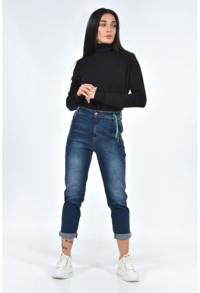 ΠΑΝΤΕΛΟΝΙ ΤΖΙΝ MOM FIT ΜΕ ΞΕΒΑΜΑ