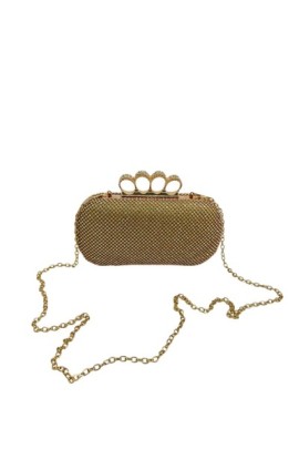 ΤΣΑΝΤΑΚΙ CLUTCH ΟΒΑΛ ΜΕ ΣΤΡΑΣ