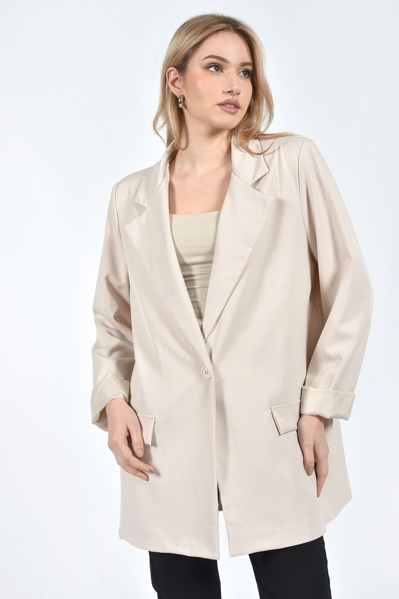 ΜΠΛΕΪΖΕΡ ΜΕ ΕΝΑ ΚΟΥΜΠΙ PLUS SIZE